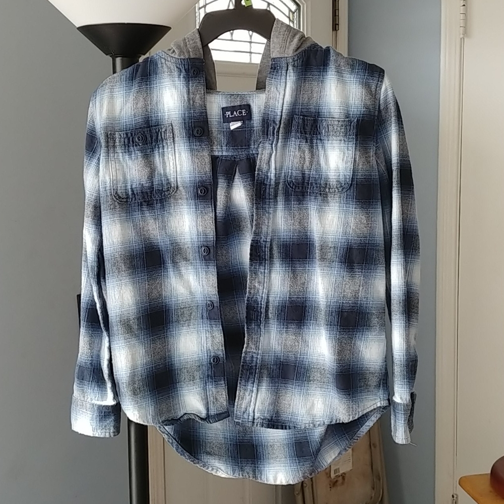 Boys Flannel with hood